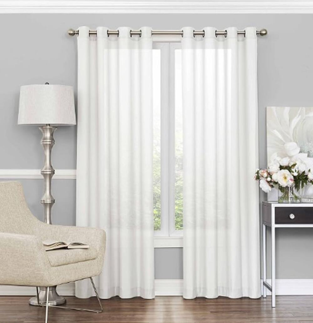 ECLIPSE Sheer Bedroom-Liberty Curtain 52" x 63"